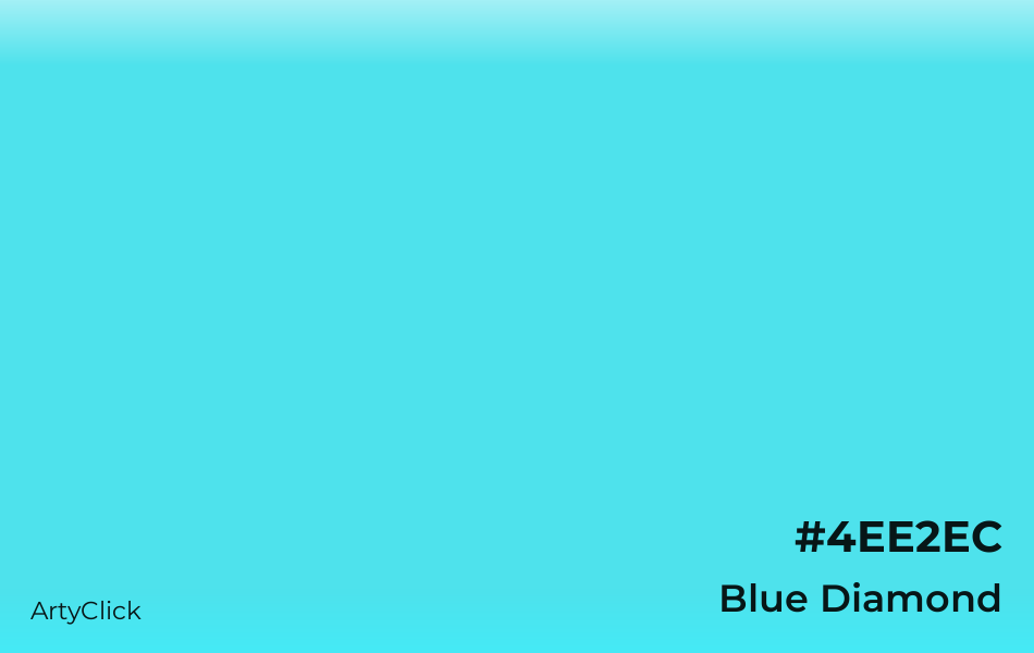Blue Diamond #4EE2EC